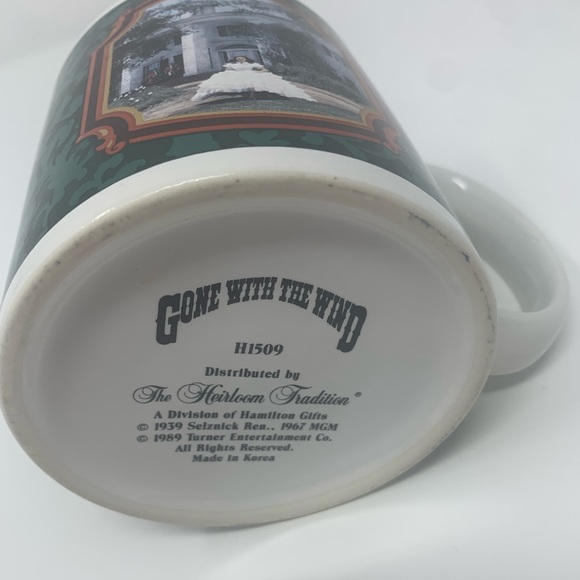 Gone With the Wind H1509 Vintage Mug Made in Korea 1989 Dist. The Heirloom Trad. - Picture 2 of 2